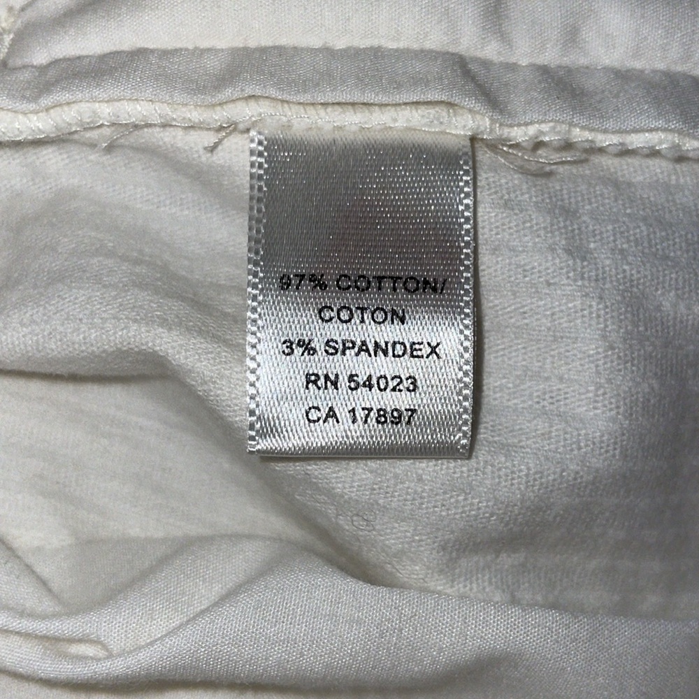 NWT. Banana Republic Cream Textured Pants. Size 0. - Picture 5 of 5